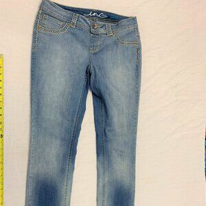 🐢🐢🐢 INC DENIM REGULAR FIT SKINNY LEG JEANS SIZE M 🐢🐢🐢